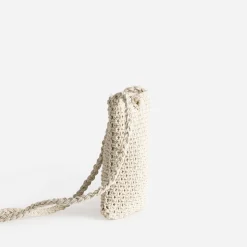 Texto Petite Maroquinerie^Pochette à téléphone en macramé BEIGE