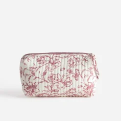 Eram Petite Maroquinerie^Pochette écrue motif fleurs s ROSE