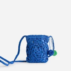 Eram Sacs|Pochettes^Pochette enfant e façon macramé BLEU