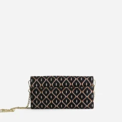 Eram Pochettes|Petite Maroquinerie^Pochette e en textile à motif graphique NOIR