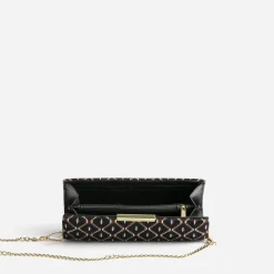 Eram Pochettes|Petite Maroquinerie^Pochette e en textile à motif graphique NOIR