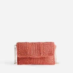Eram Pochettes|Sacs À Main^Pochette souple en paille ORANGE