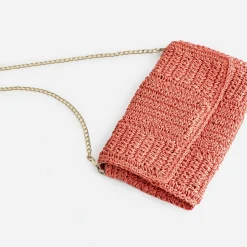 Eram Pochettes|Sacs À Main^Pochette souple en paille ORANGE