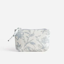 Eram Petite Maroquinerie^Pochette TEXTO beige motif floral baby blue BLEU