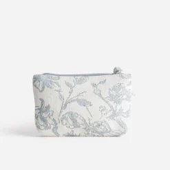 Eram Petite Maroquinerie^Pochette TEXTO beige motif floral baby blue BLEU