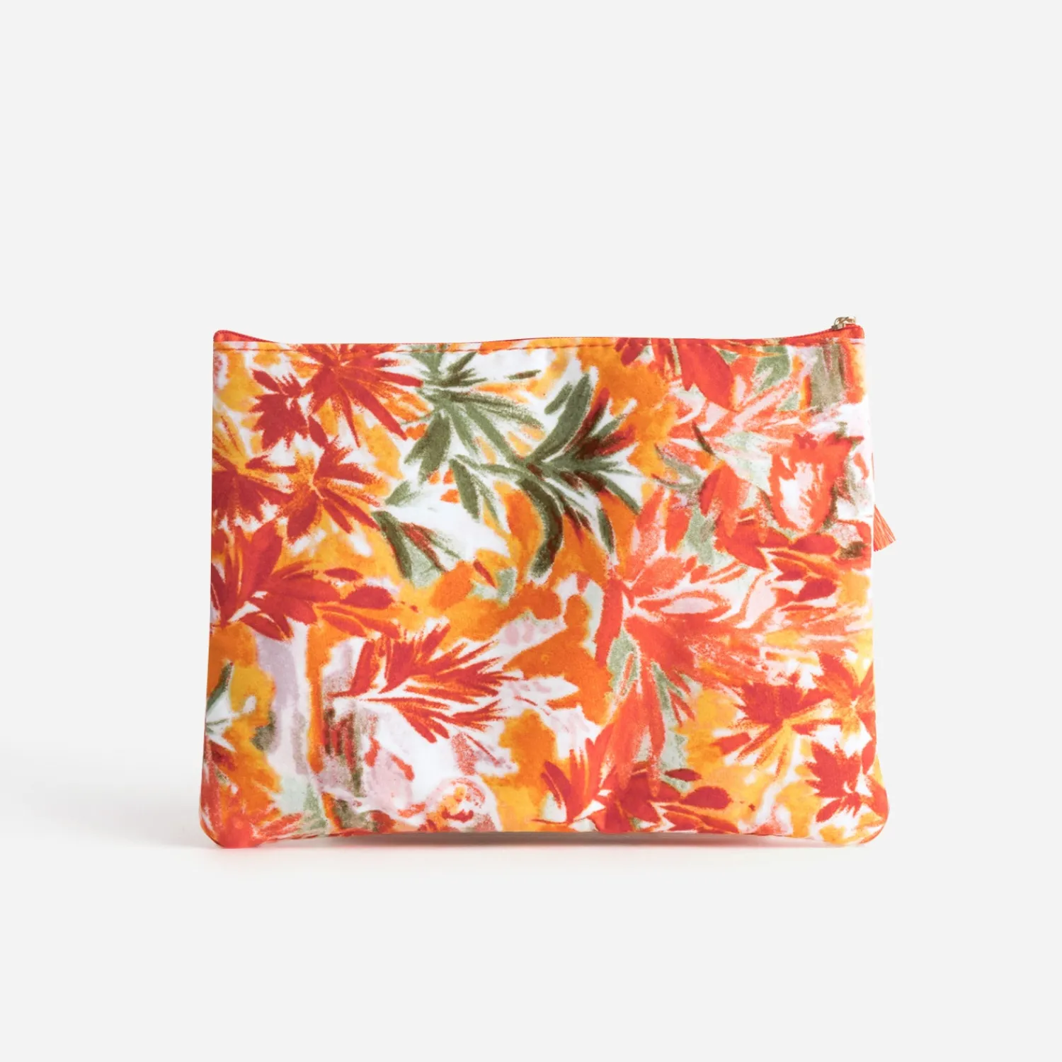 Texto Petite Maroquinerie^Pochette blanche imprimé feuillage MULTICOLORE