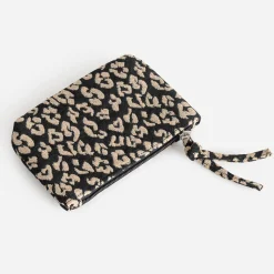 Texto Petite Maroquinerie^Pochette e à motif lépard NOIR