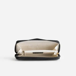 Eram Petite Maroquinerie^Portefeuille beige et bi-matière NOIR