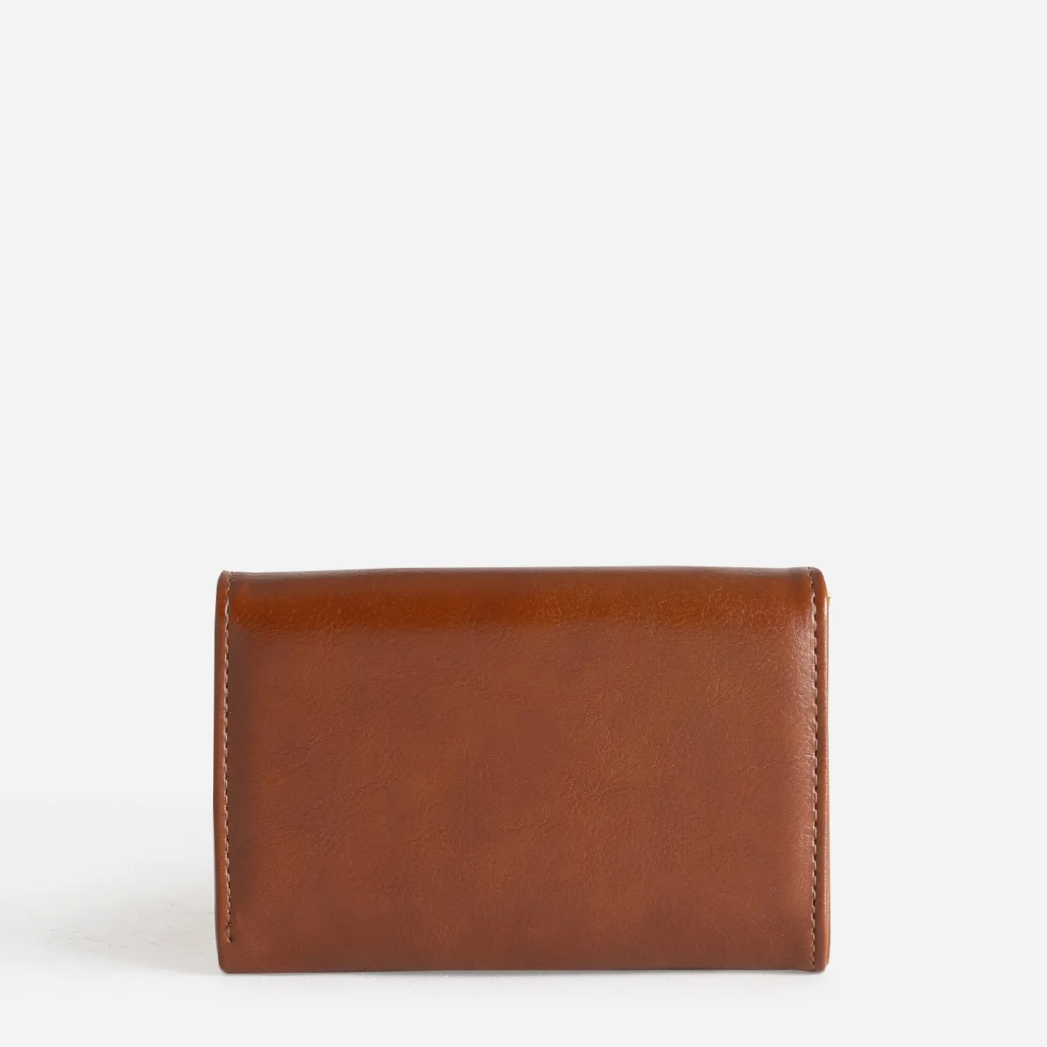 Eram Petite Maroquinerie^Portefeuille détail anneau métal doré COGNAC