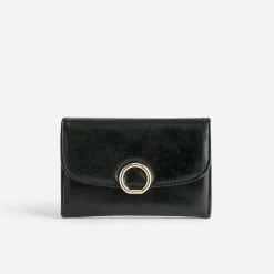 Eram Petite Maroquinerie^Portefeuille détail anneau métal doré NOIR