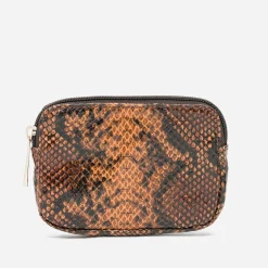Eram Petite Maroquinerie^Porte-monnaie camel effet python MARRON