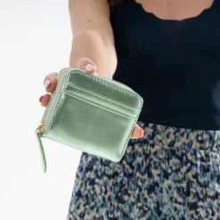 Eram Petite Maroquinerie|Sacs À Main^Porte-monnaie métallisé VERT