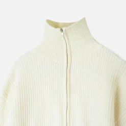 Texto Pulls^Pull marinière écru tricot à col camionneur BLANC