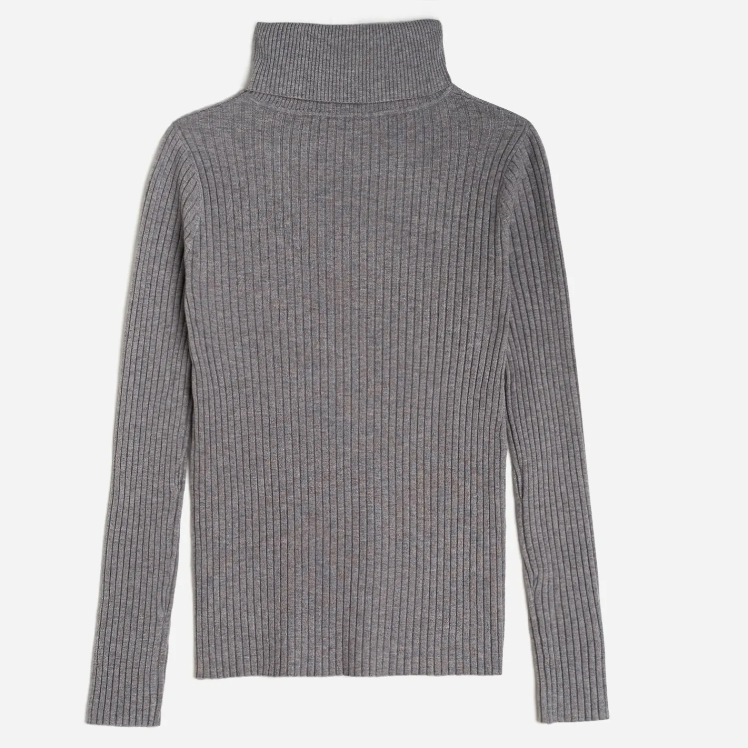 Texto Pulls^Pull côtelé à col roulé GRIS