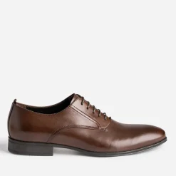 Eram Chaussures De Ville^Richelieu marron en cuir COGNAC