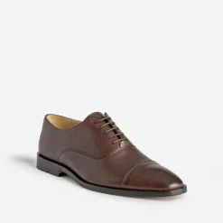 Eram Chaussures De Ville^Richelieu foncé cuir Cousu Blake MARRON