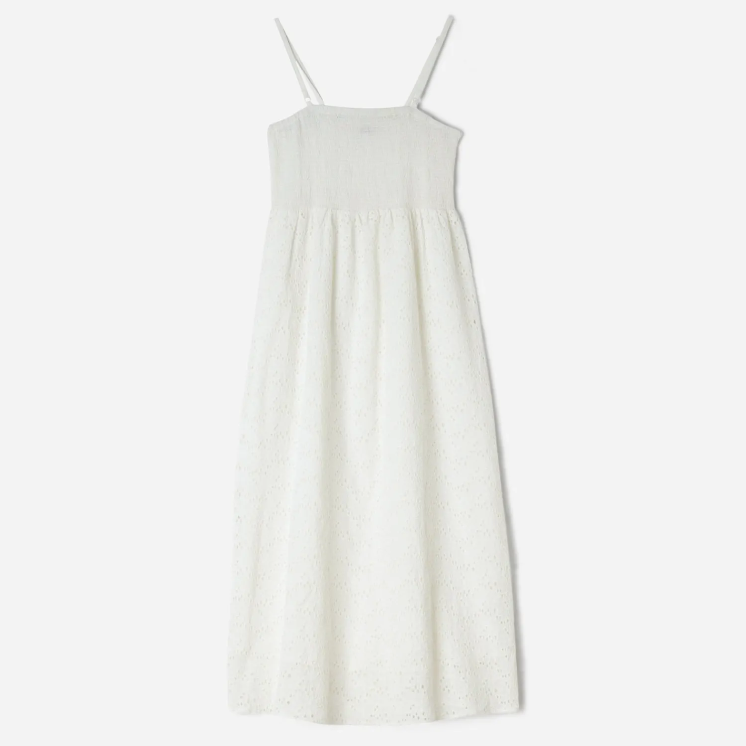 Texto Robes^Robe écrue en broderie anglaise ECRU