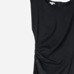 Texto Robes^Robe-tube longue e NOIR