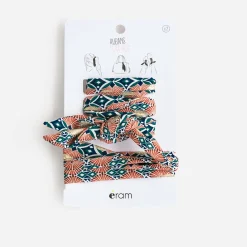 Eram Autres Accessoires^Rubans-foulards à imprimé rétro ORANGE