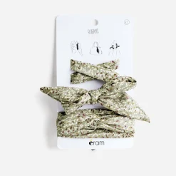 Eram Autres Accessoires^Rubans-foulards sauge à imprimé feuilles VERT