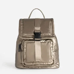 Texto Sacs À Dos|Sacs À Main^Sac à dos bronze matelassé MARRON