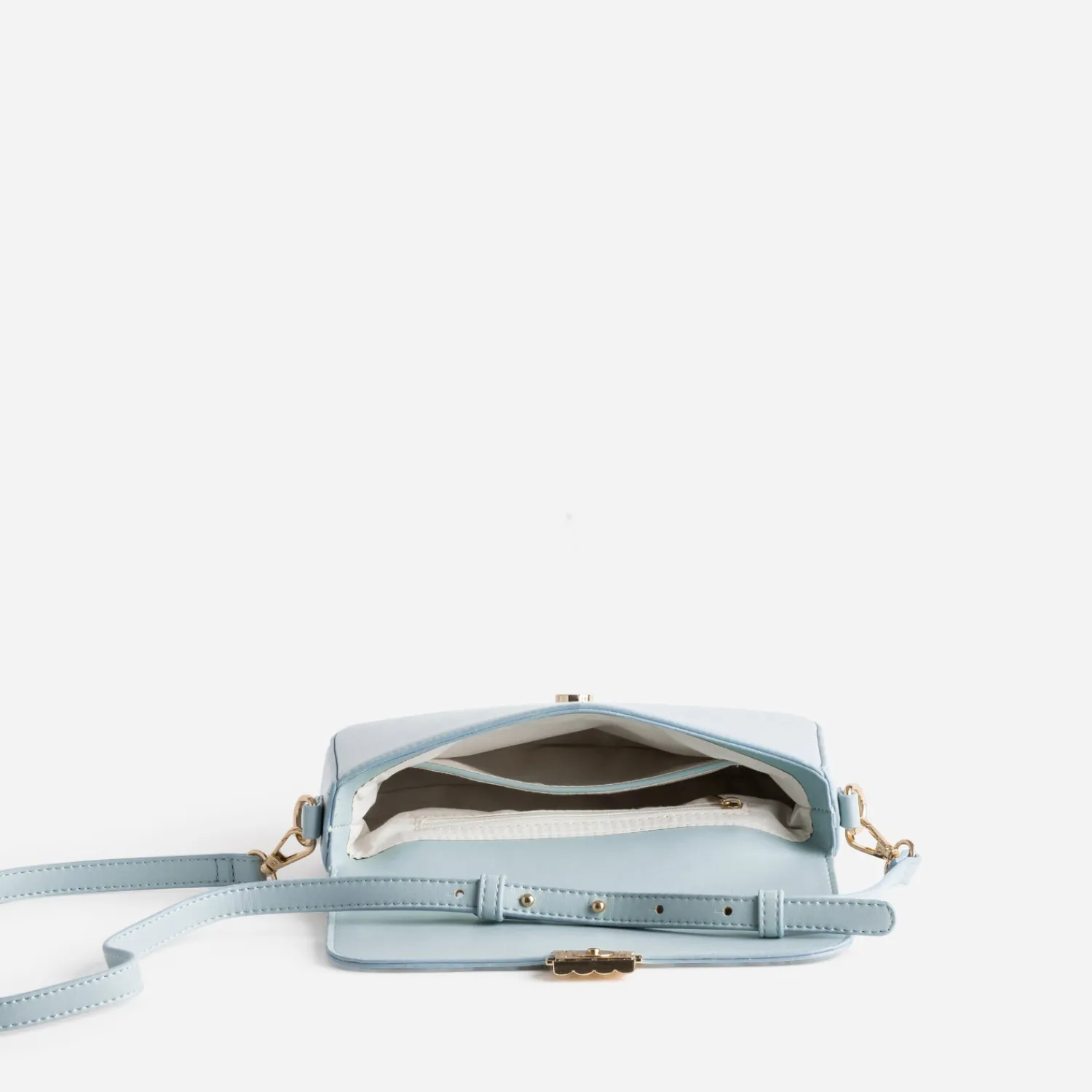 Eram Sacs À Main^Sac à main baby blue métalleries dorées BLEU