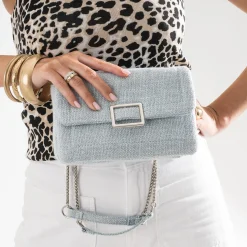 Eram Sacs À Main^Sac à main baby blue textile souple BLEU