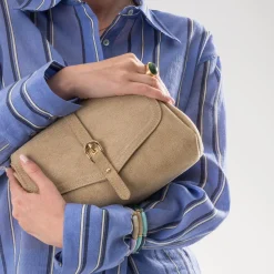 Eram Sacs À Main^Sac à main suédé BEIGE
