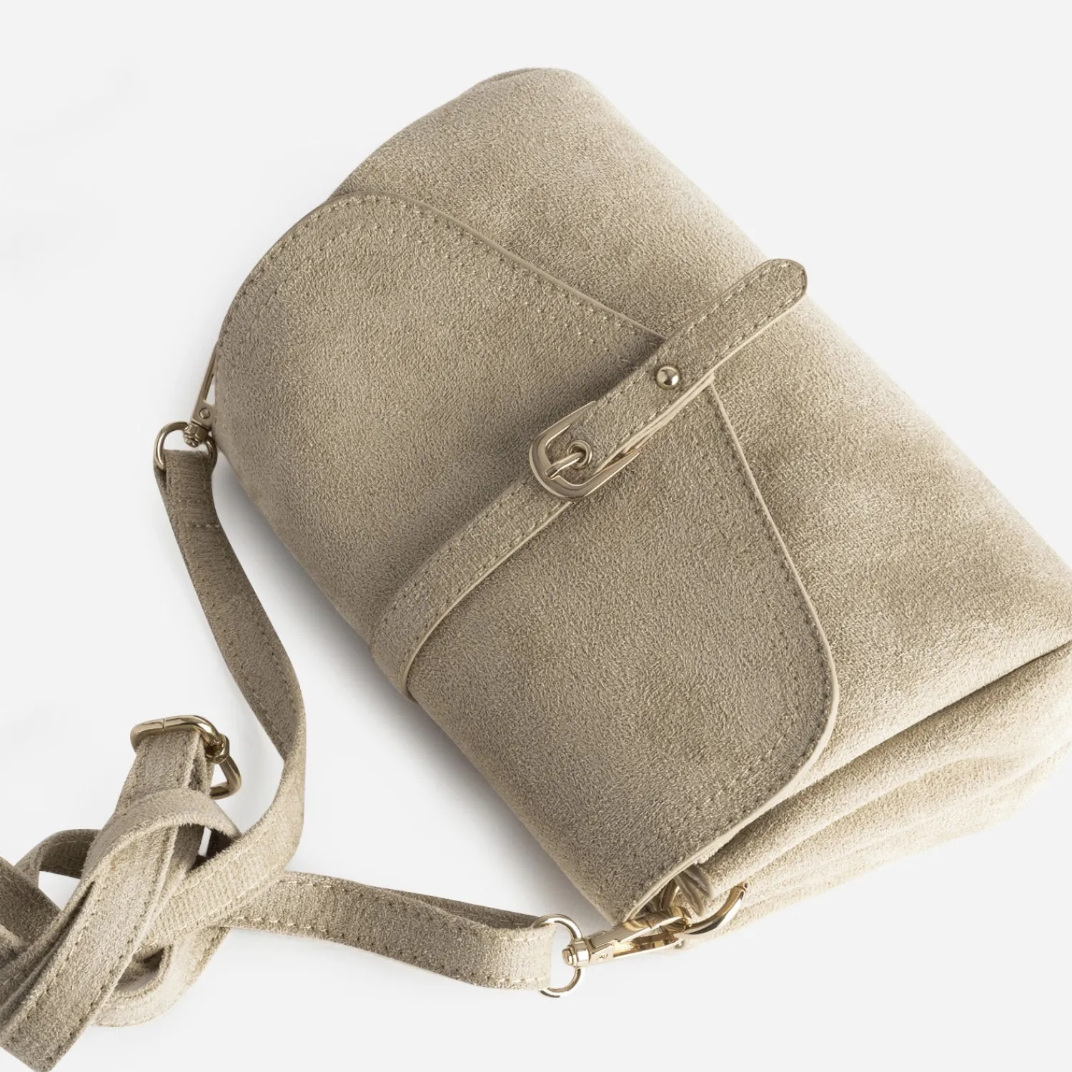 Eram Sacs À Main^Sac à main suédé BEIGE