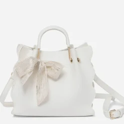 Eram Sacs À Main^Sac à main à ruban or BLANC