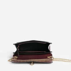 Eram Sacs À Main^Sac à main bordeaux avec ouverture fantaisie ROUGE