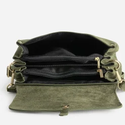 Eram Sacs À Main^Sac à main kaki suédé VERT