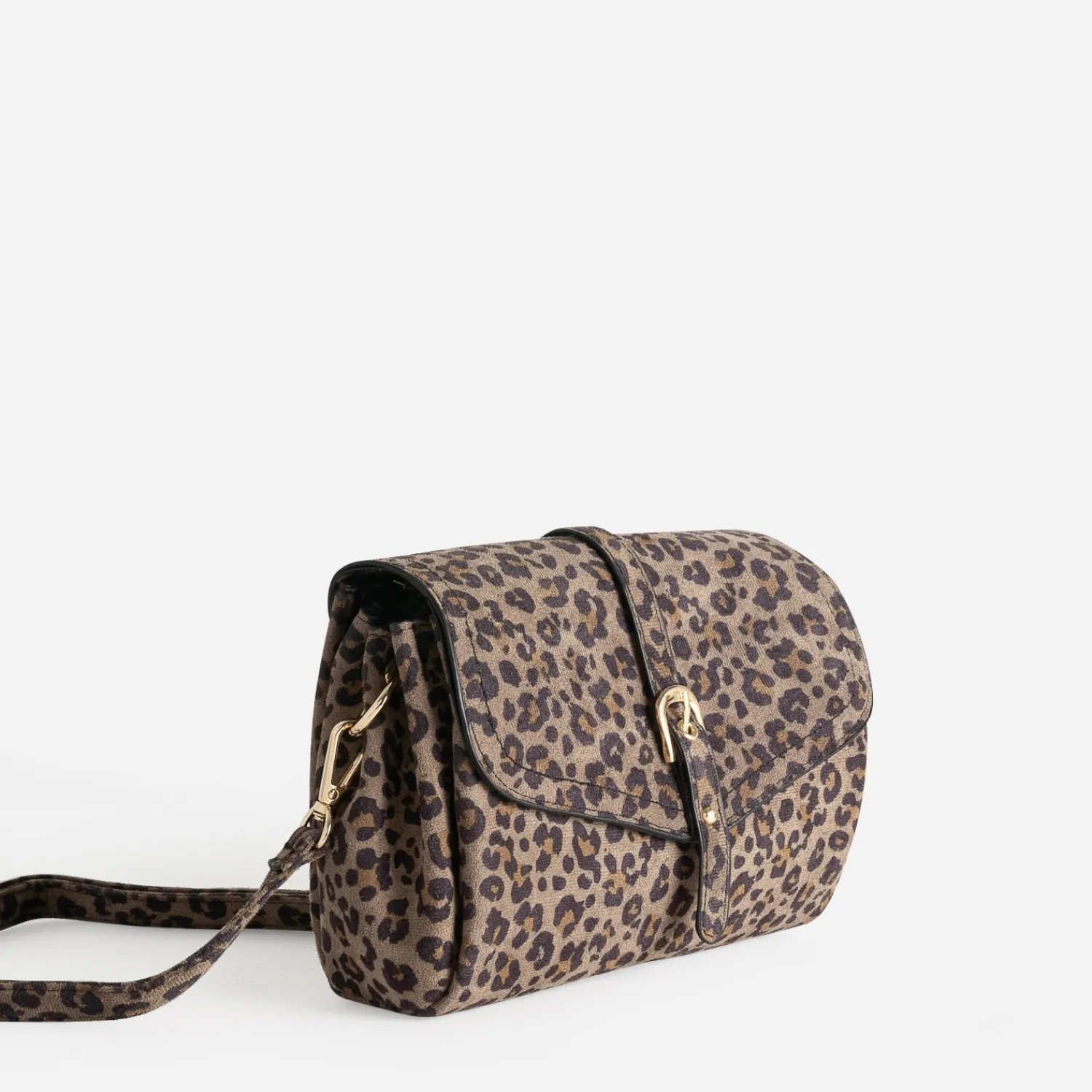 Eram Sacs À Main^Sac à main suédé à motif léopard MARRON