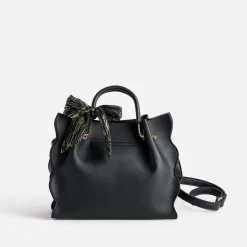 Eram Sacs À Main^Sac à main à ruban imprimé NOIR