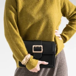Eram Sacs À Main^Sac à main avec boucle métal NOIR