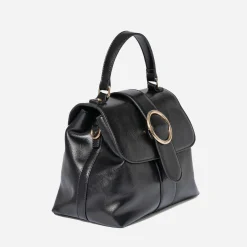Eram Sacs À Main^Sac à main avec boucle ronde métal NOIR