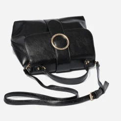 Eram Sacs À Main^Sac à main avec boucle ronde métal NOIR