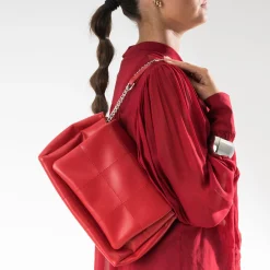 Eram Sacs À Main^Sac à main matelassé ROUGE
