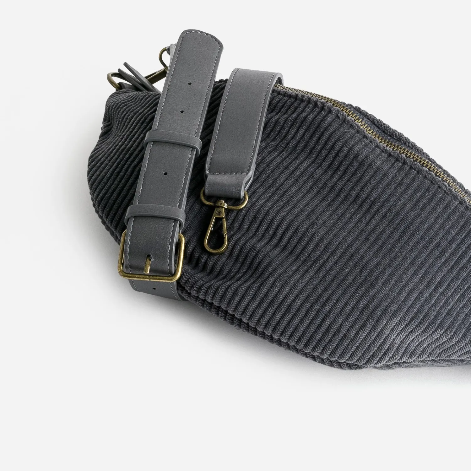 Eram Sacs Bananes & Bandoulières|Sacs À Main^Sac banane velours côtelé GRIS