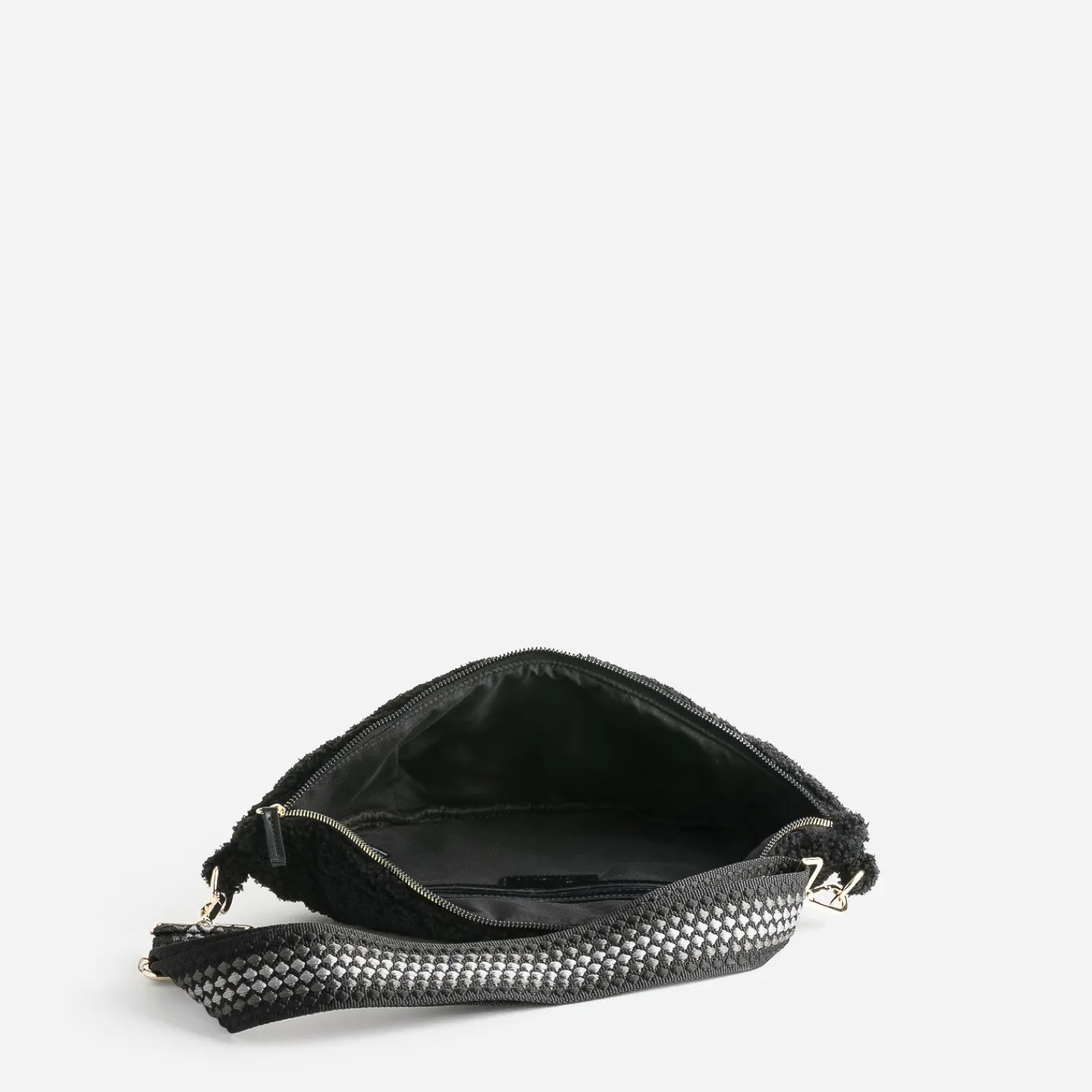 Eram Sacs Bananes & Bandoulières|Sacs À Main^Sac banane sherpa bouclette NOIR