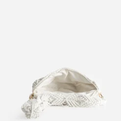 Texto Sacs Bananes & Bandoulières|Sacs À Main^Sac banane écru macramé BLANC
