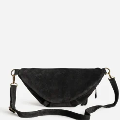 Texto Capsule Maroquinerie Cuir|Sacs Bananes & Bandoulières^Sac banane cuir velours NOIR