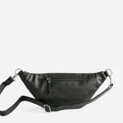 Texto Sacs Bananes & Bandoulières|Sacs À Main^Sac banane noir zip é ARGENT
