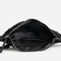 Texto Sacs Bananes & Bandoulières|Sacs À Main^Sac banane e bi-matière à sequins NOIR