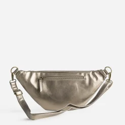 Texto Sacs Bananes & Bandoulières|Sacs À Main^Sac banane taupe métallisé MARRON