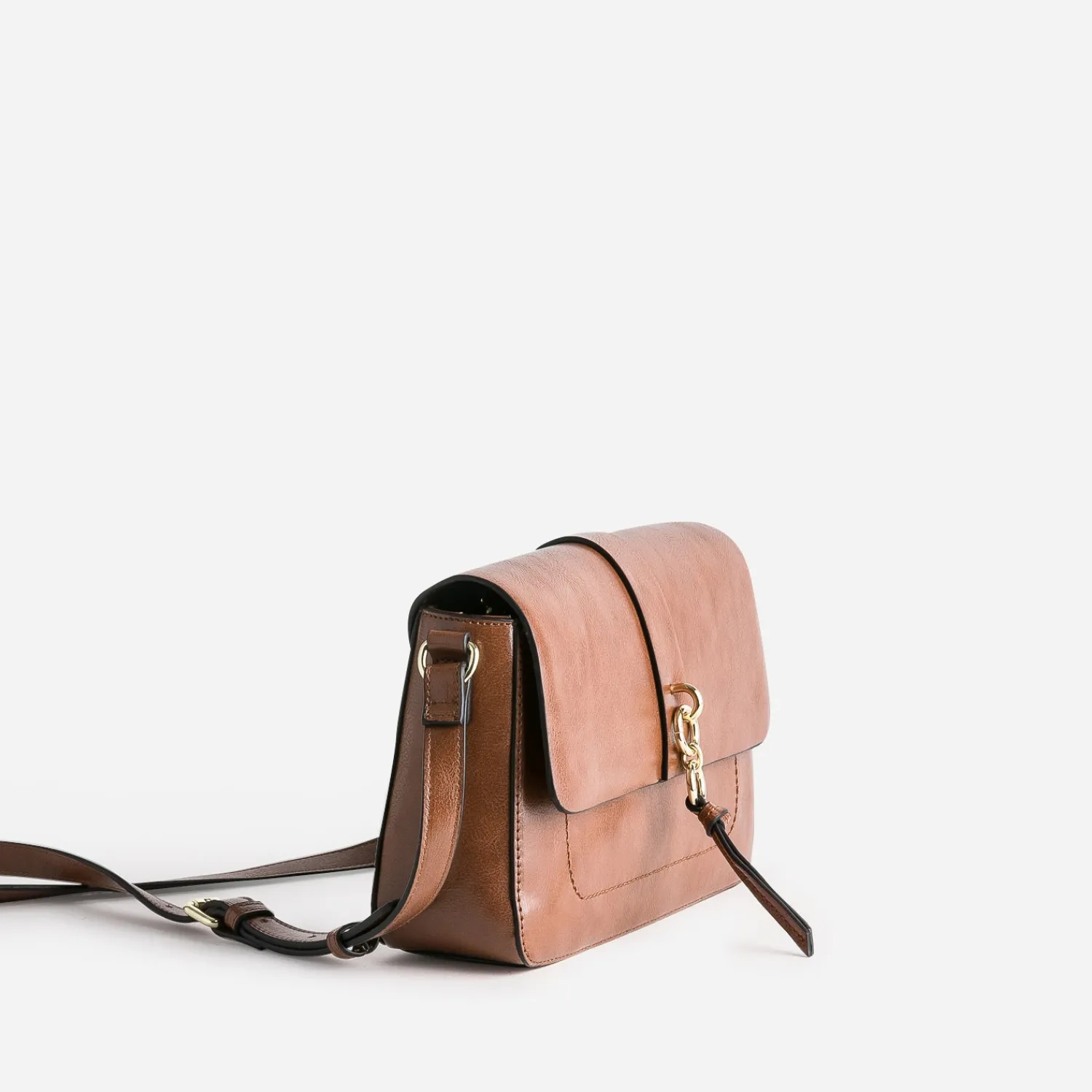 Eram Sacs Bandoulières|Sacs À Main^Sac bandoulière avec double anneaux COGNAC