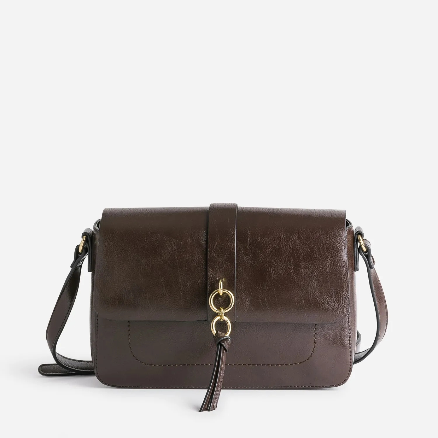 Eram Sacs Bandoulières|Sacs À Main^Sac bandoulière avec double anneaux MARRON