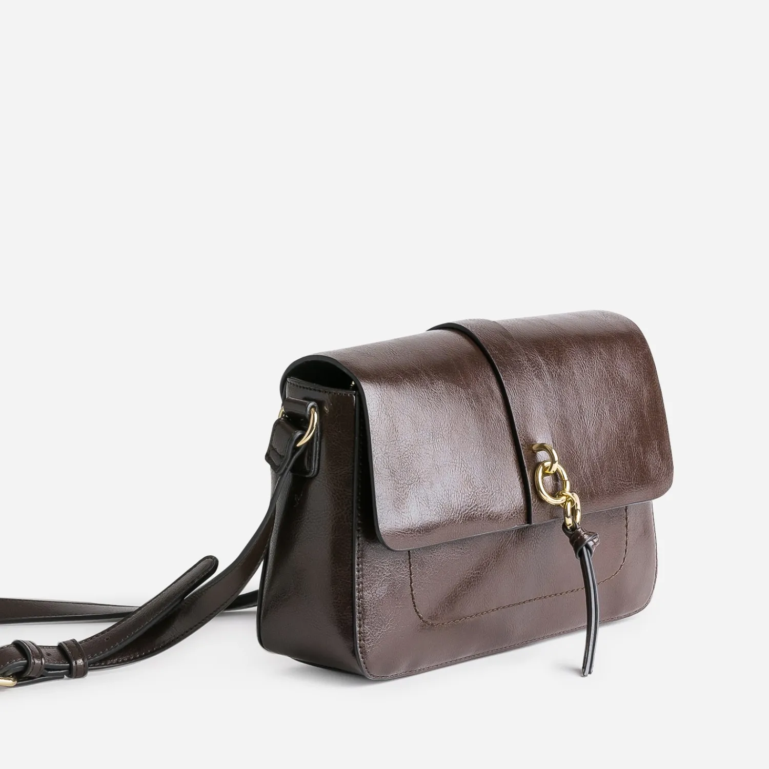 Eram Sacs Bandoulières|Sacs À Main^Sac bandoulière avec double anneaux MARRON