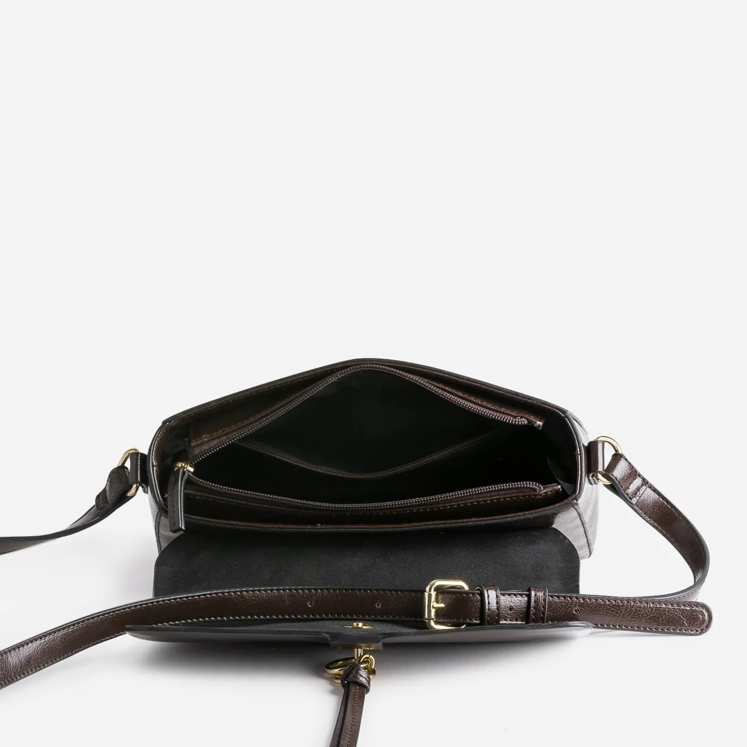 Eram Sacs Bandoulières|Sacs À Main^Sac bandoulière avec double anneaux MARRON