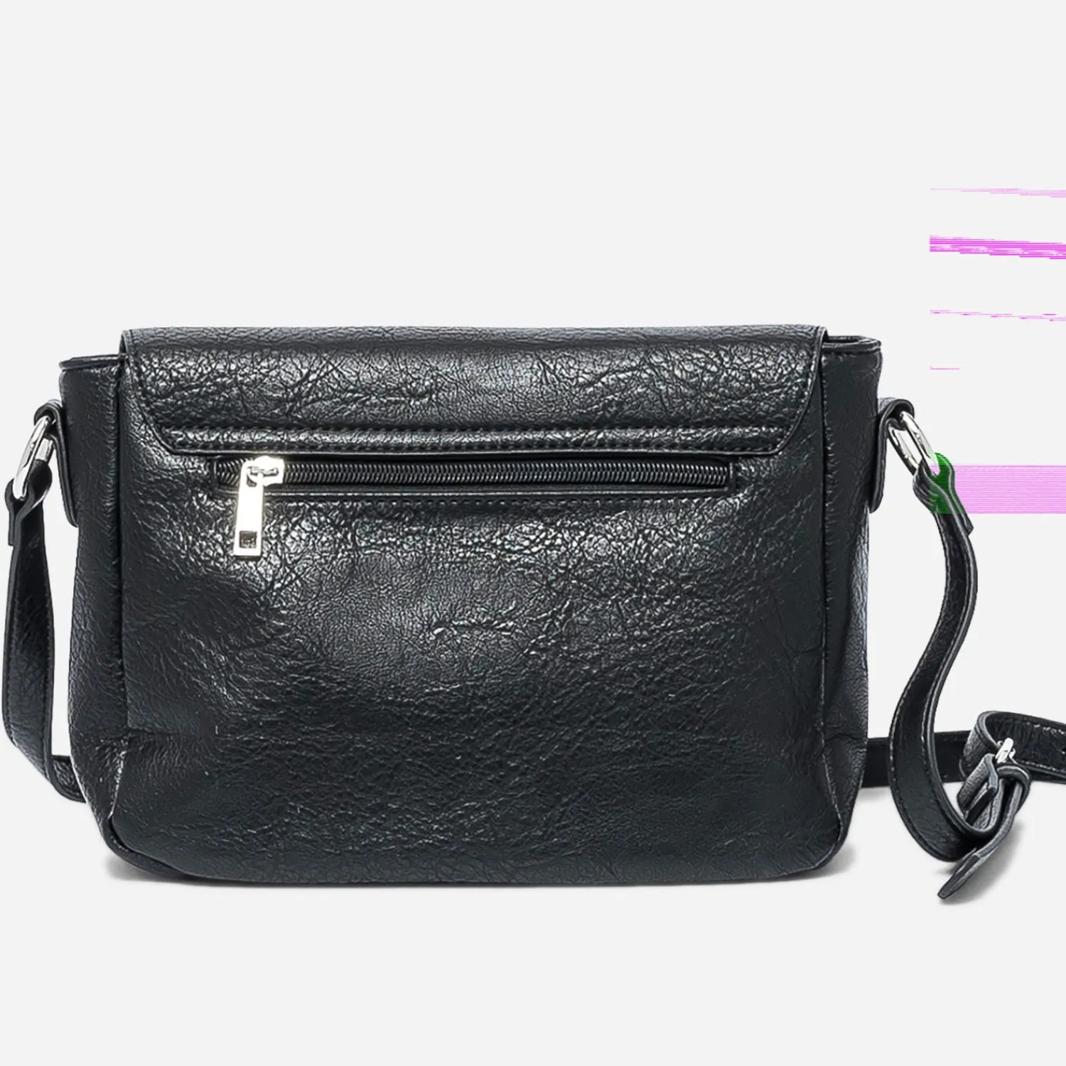 Eram Sacs Bandoulières|Sacs À Main^Sac bandoulière à double boucle NOIR